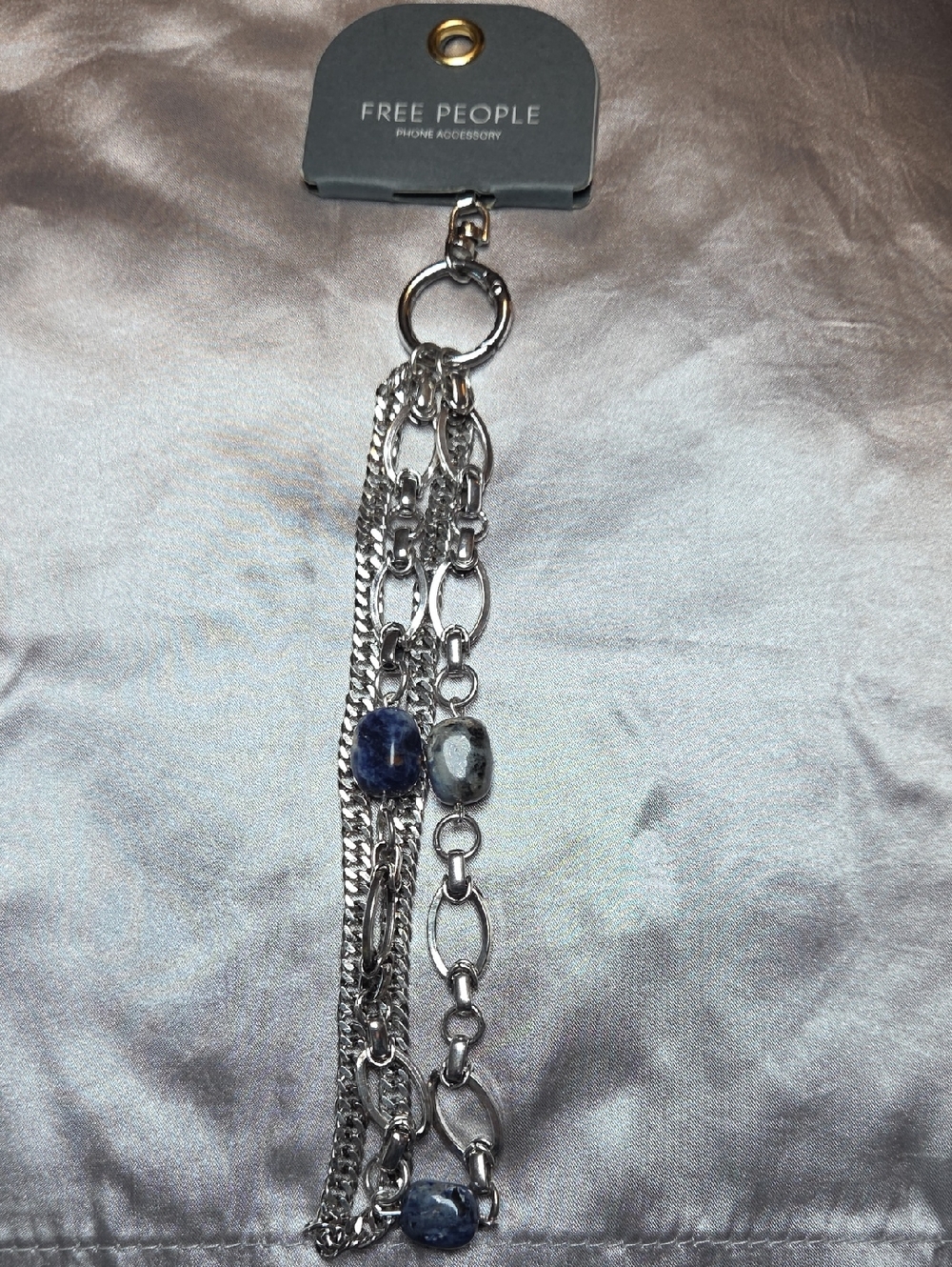 Layered Chain Phone Wristlet - Picture 4 of 7